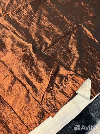 Комплект штор / гардин цвет шоколад на ленте