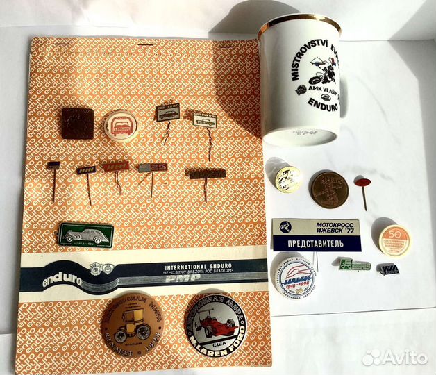 Мотоспорт медали значки сувениры