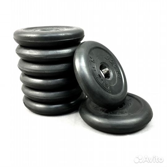 Диски 1,25 кг блины обрезиненные для штанг и ганте