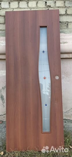 Дверь межкомнатная со стеклом бу