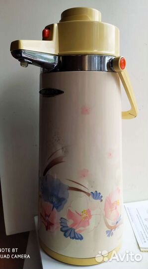Термос с насосом, Стекло. Китай