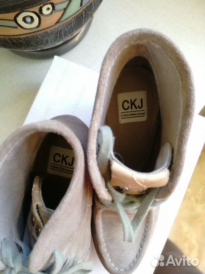 Calvin Klein 37 оригинал ботинки ботильоны натурал