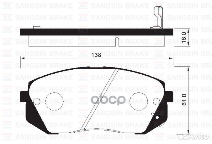 Колодки тормозные hyundai IX35 10/KIA sportage