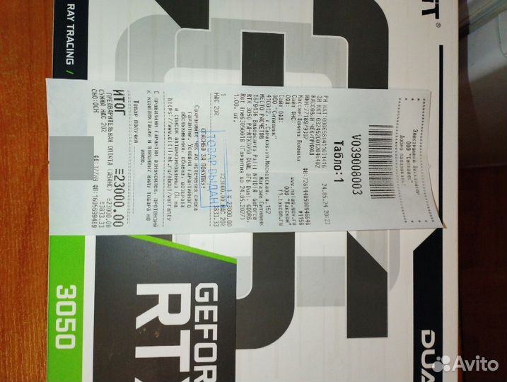 Видеокарта Palit nvidia GeForce RTX 3050 Dual 8GB