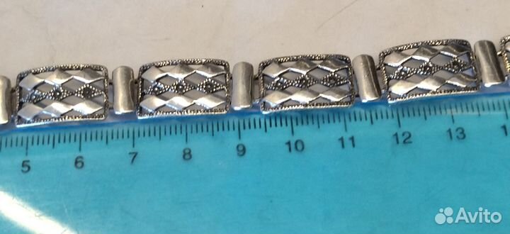 Широкий браслет. серебро 925 проба 17 см 16.49 гра