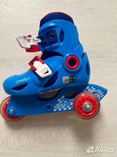 Ролики раздвижные Oxelo (26-28) + защита