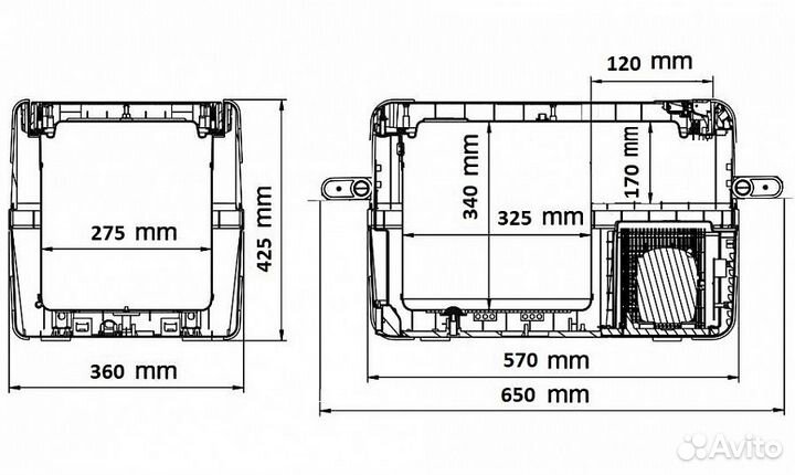 Автохолодильник компрессорный Alpicool C-40