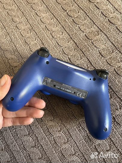 Джойстик синий оригинал PS4