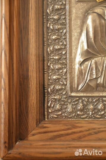 Икона Господь Вседержитель в окладе ручной работы