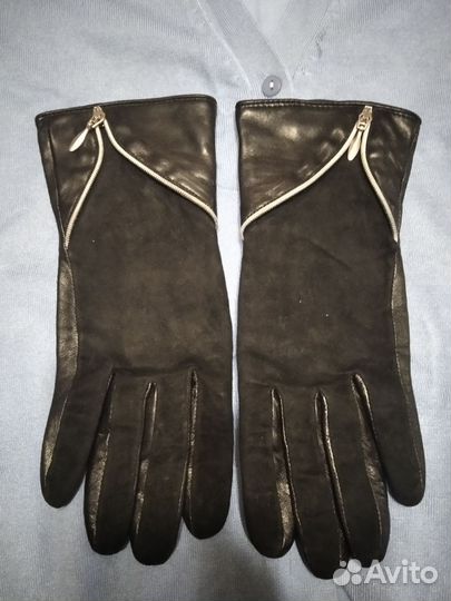 Перчатки женские кожаные размер 6.5