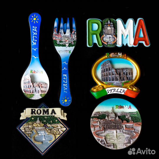 Италия Франция Монако Канны магнит на холодильник