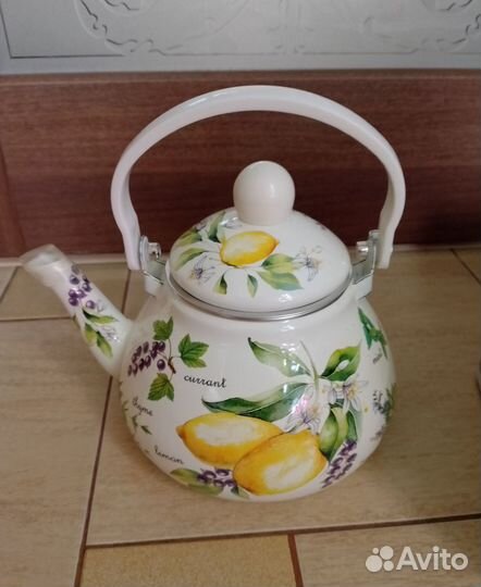 Чайник эмалированный с фильтром1,3 л