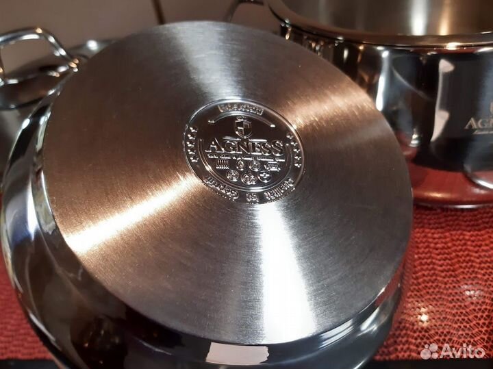 Кастрюля тяжелая 6,3 л Турция (индукция) Гармония