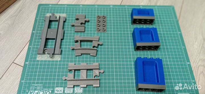 Lego duplo паровоз железная дорога детали моста