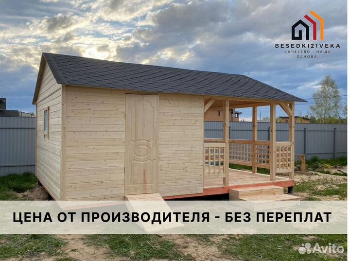 Беседка из ели. Доставка