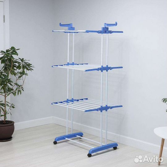 Сушилка для белья бело-серая. Новая. Доставка