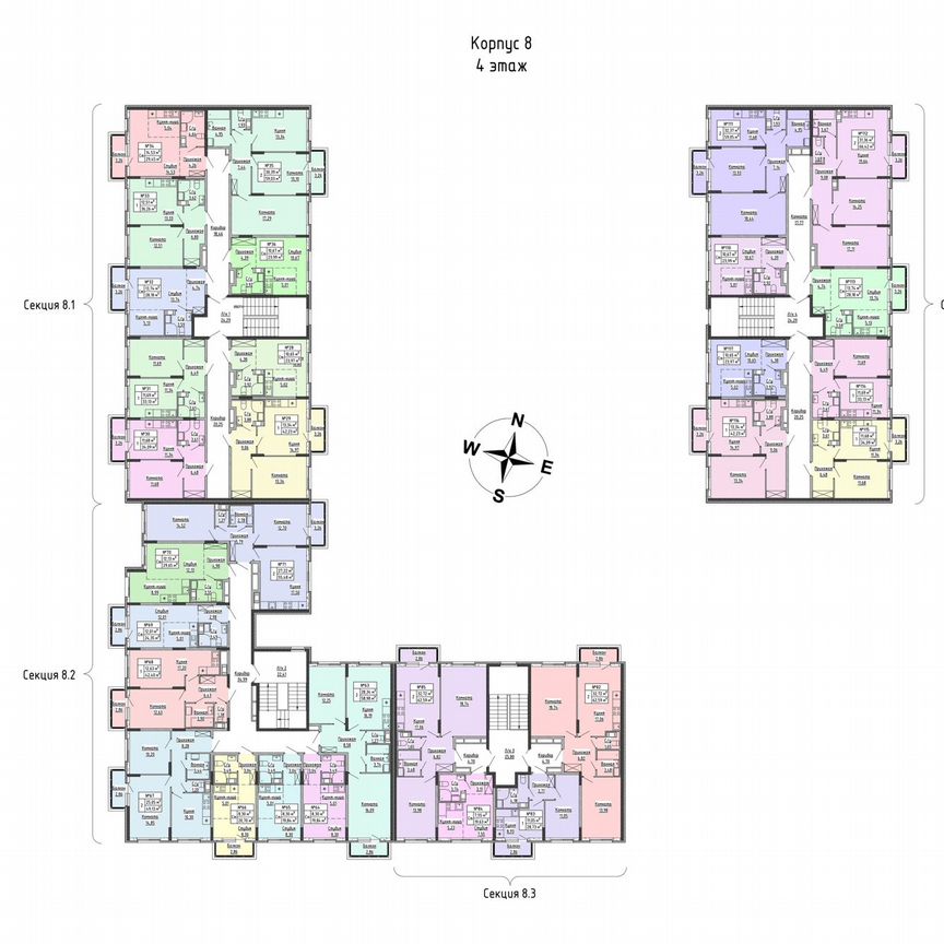 1-к. квартира, 33,1 м², 4/4 эт.