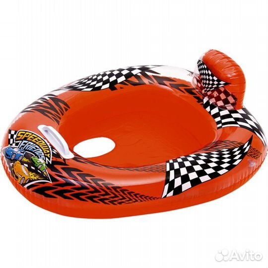 Надувной круг со спинкой и дном
