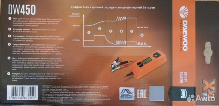 Автомобильное зарядное устройство Daewoo DW450