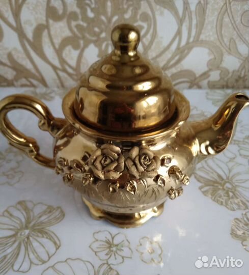 Чайный сервиз Золотая роза