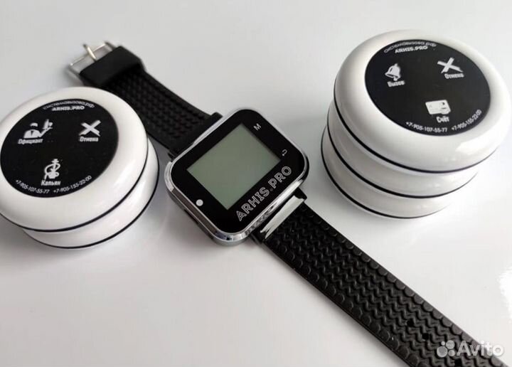 Кнопка вызова персонала, официанта, часы-пейджер