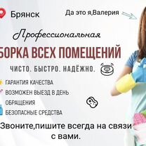 Клининг Уборка квартир, домов Мытье окон Химчистка, Брянск