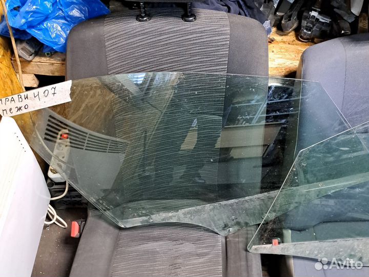 Стекло боковые peugeot 407 седан
