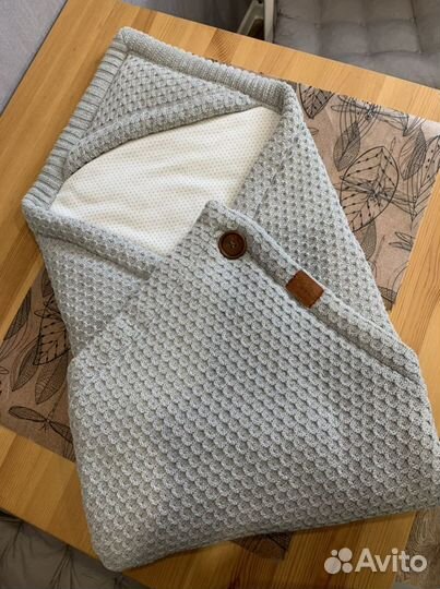 Конверт - плед loom на выписку осень/весна