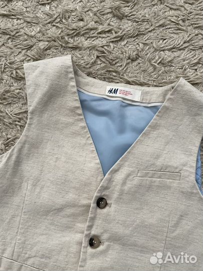 Стильная льняная жилетка на мальчика H&M