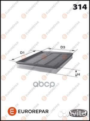 Фильтр воздушный MB sprinter 95-06/VW LT 96-06