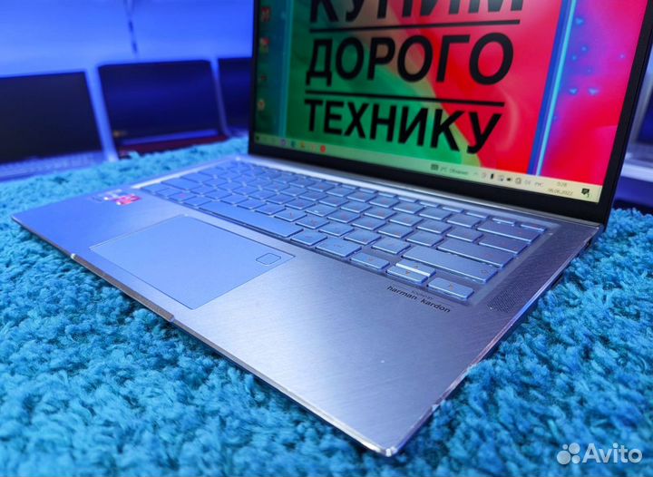 Super тонкий ультрабук Asus Zenbook/Ryzen/8ядер