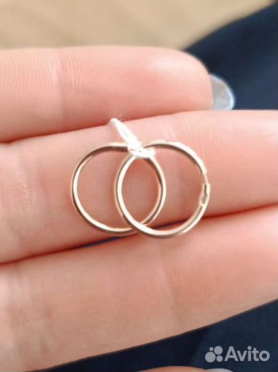 Серьги Конго 1см