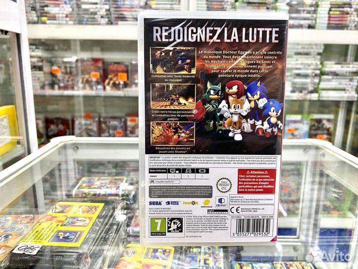 Sonic Forces игра Nintendo Switch Новый