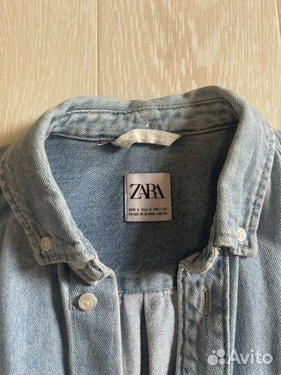 Рубашка джинсовая zara