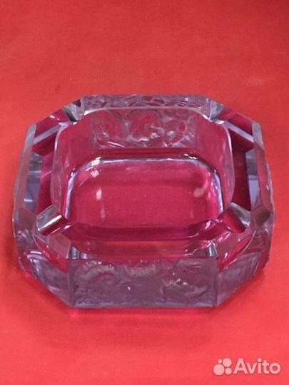 Пепельница старинная Александритовое стекло