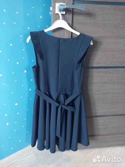 Школьный сарафан синий