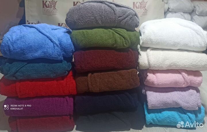 Халат банный с вышивкой