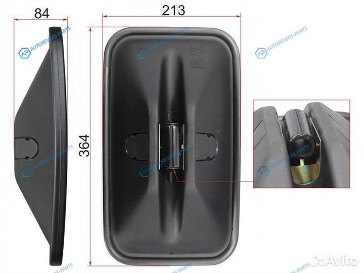 SL-729 Зеркало заднего вида isuzu fvrfvziveco (364