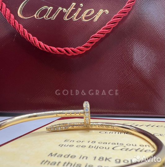 Браслет Cartier гвоздь juste un clou бриллианты