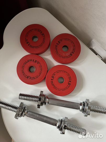 Гантели разборные обрезиненные