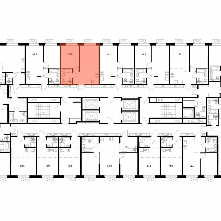 1-к. квартира, 35,9 м², 18/24 эт.