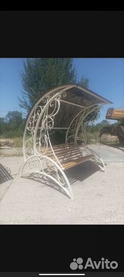 Садовые качели кованные