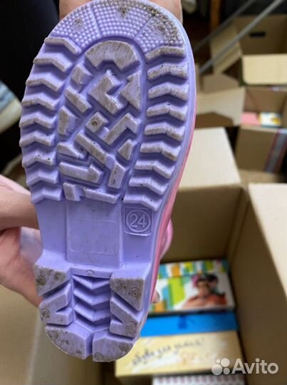 Сапожки резиновые детские