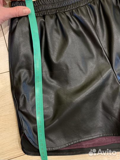 Шорты экокожа