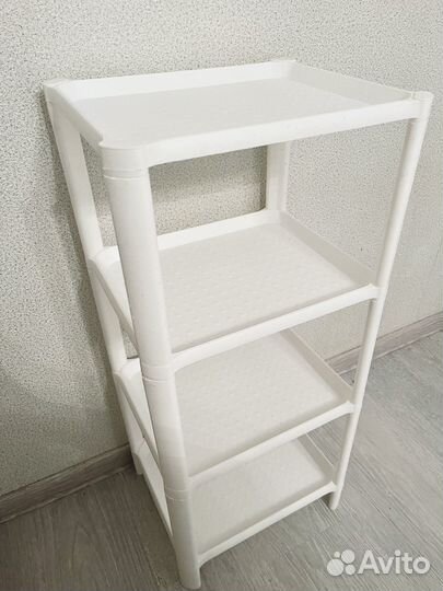 Стеллаж пластиковый этажерка для кухни ванны