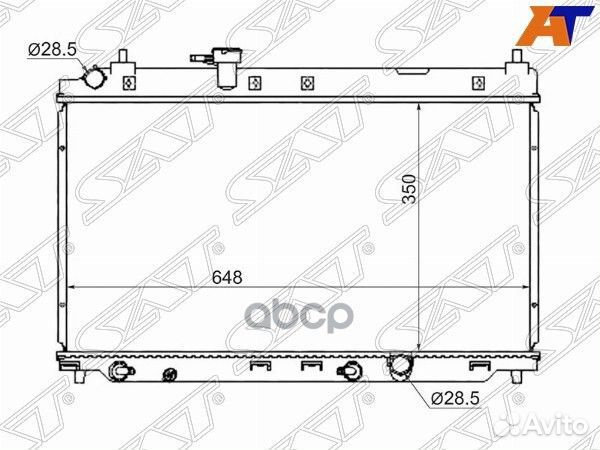 Радиатор honda FIT aria 4D 1.5/1.8 02- /city 04