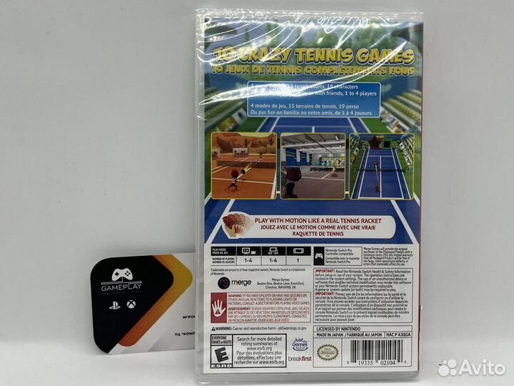 Instant sports Tennis Nintendo switch