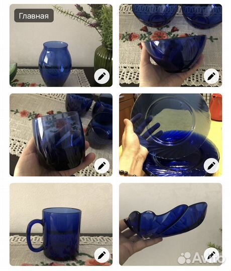 Посуда бокалы креманки ваза чашка