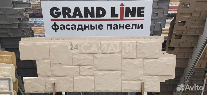 Фасадные панели Grand Line Крупный Камень classic