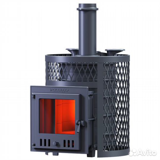 Печь Чугунная Гефест Искандер зк 25 M Ураган зк